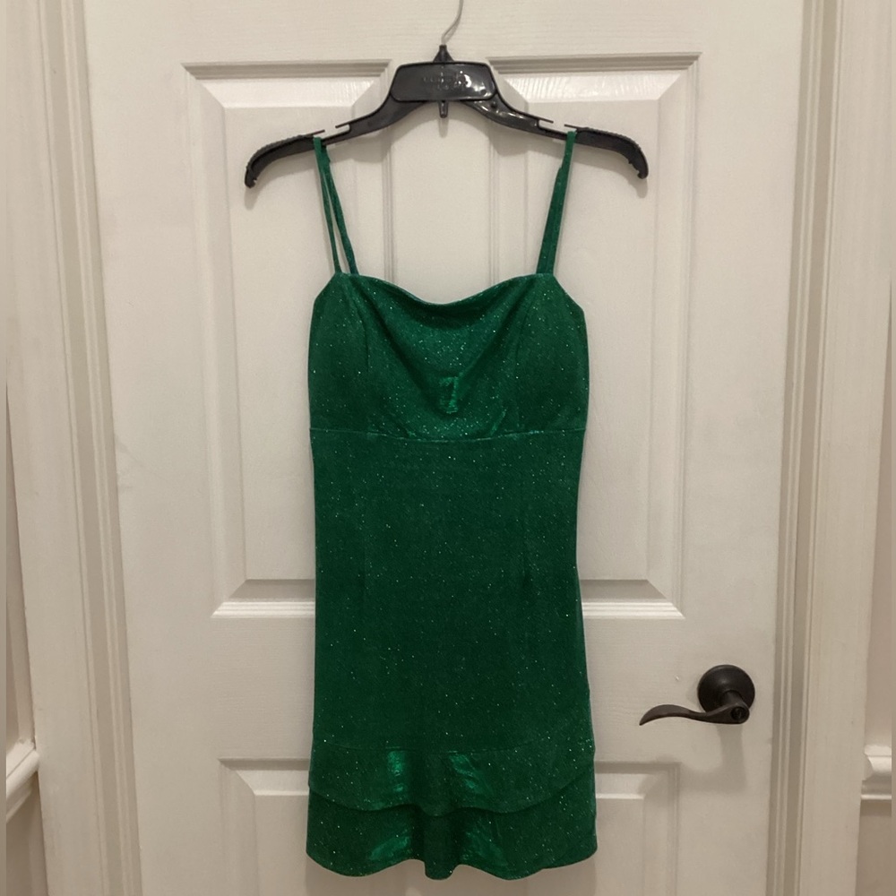 Elegant Green Mini Dress